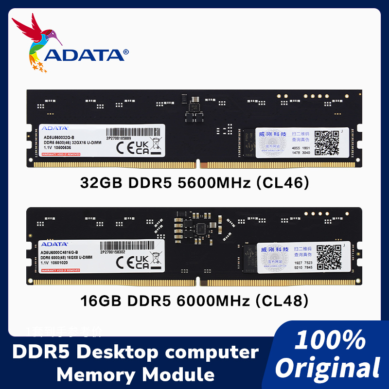 Ddr5 16Gb 6000Mhz - ADATA DDR5 U-DIMM Memory Module On-die