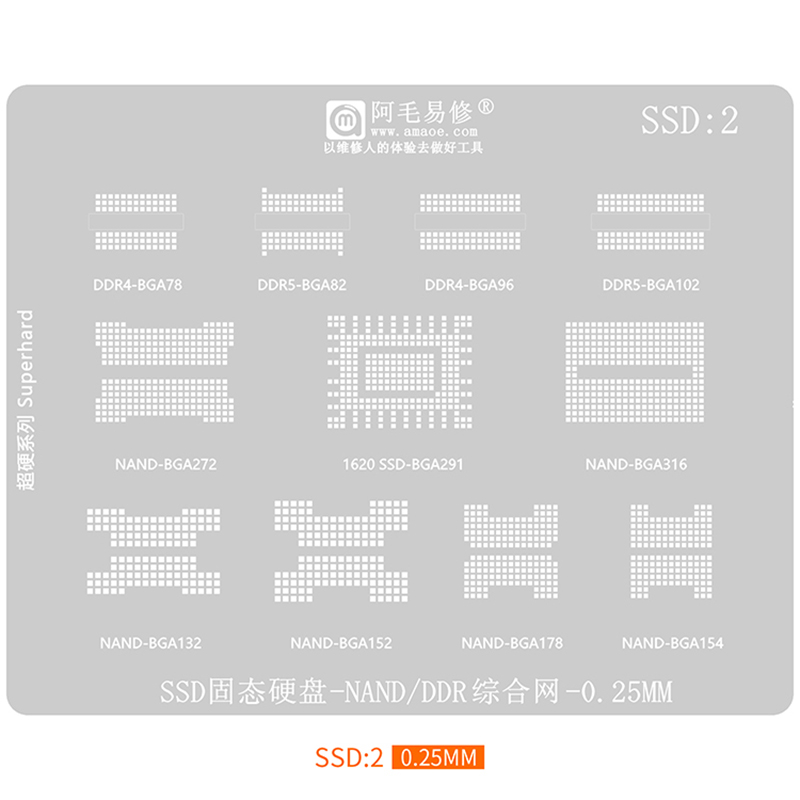 BGA Reballing Stencil for SSD  - Ddr5 Kit review and price