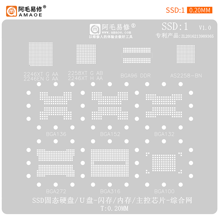 BGA Reballing Stencil for SSD  - Ddr5 Kit review and price