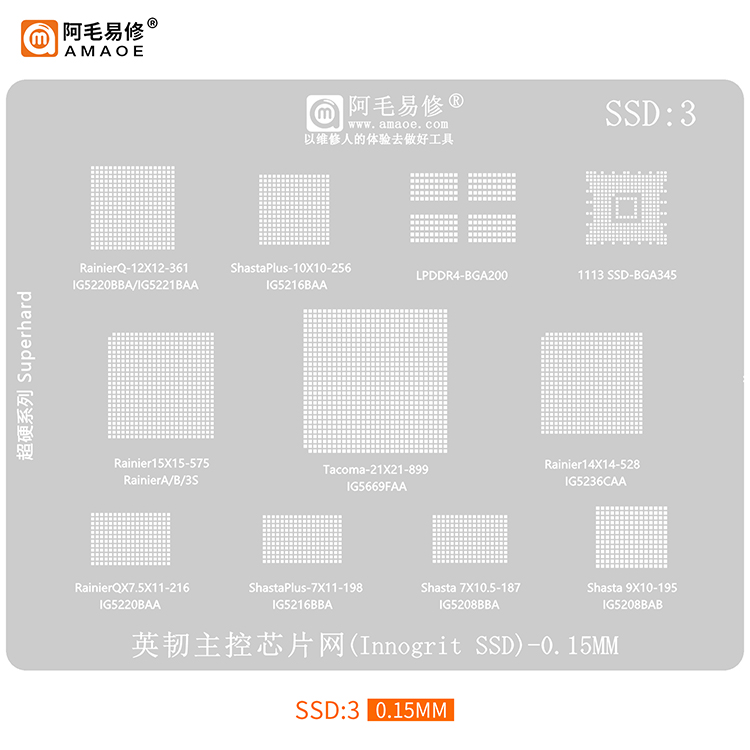 BGA Reballing Stencil for SSD  - Ddr5 Kit review and price