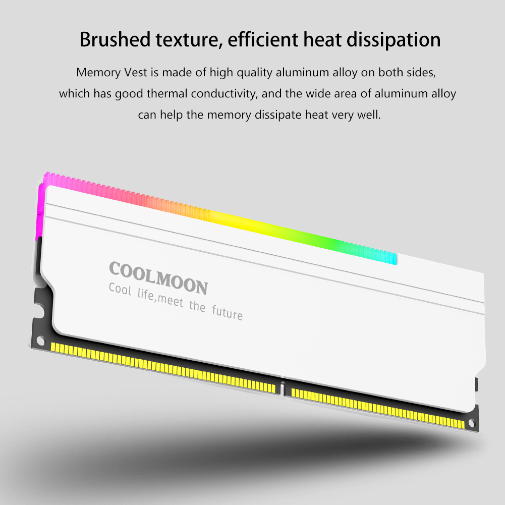 COOLMOON 5V-3PIN ARGB RAM Heat - Ddr5 Rgb Ram review and price