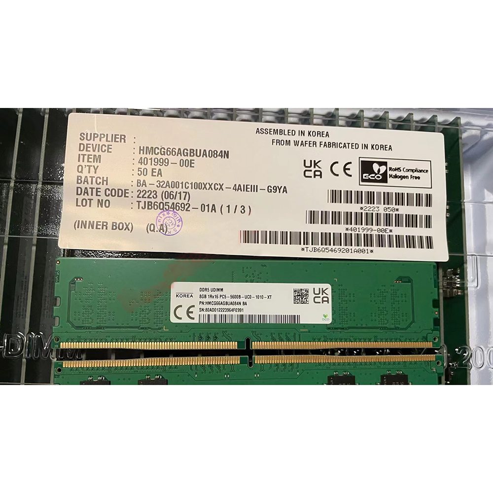1 pcs HMCG66AGBUA084N  RAM 8GB - Ddr5 8Gb review and price