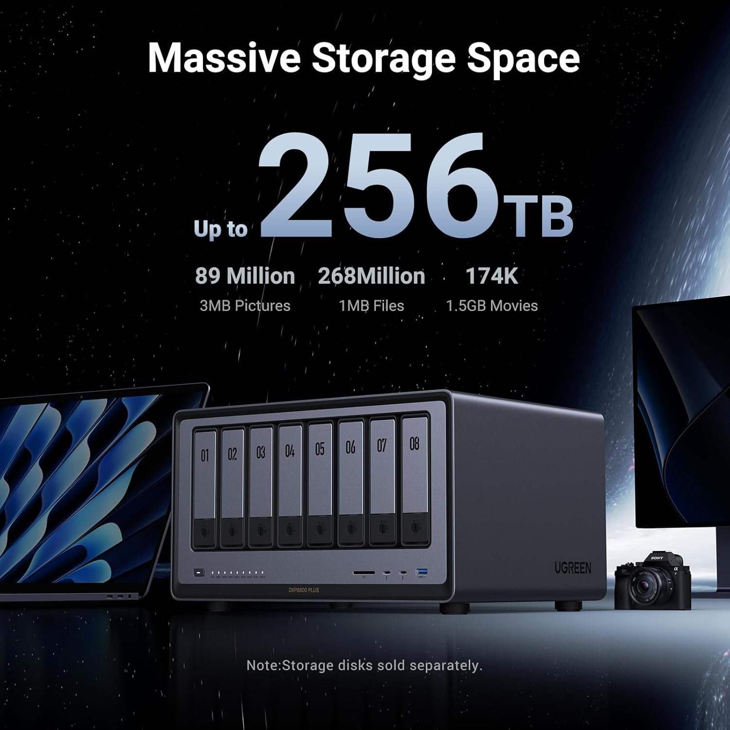 UGREEN NAS DXP8800 Plus 8-Bay  - Ddr5 8Gb review and price