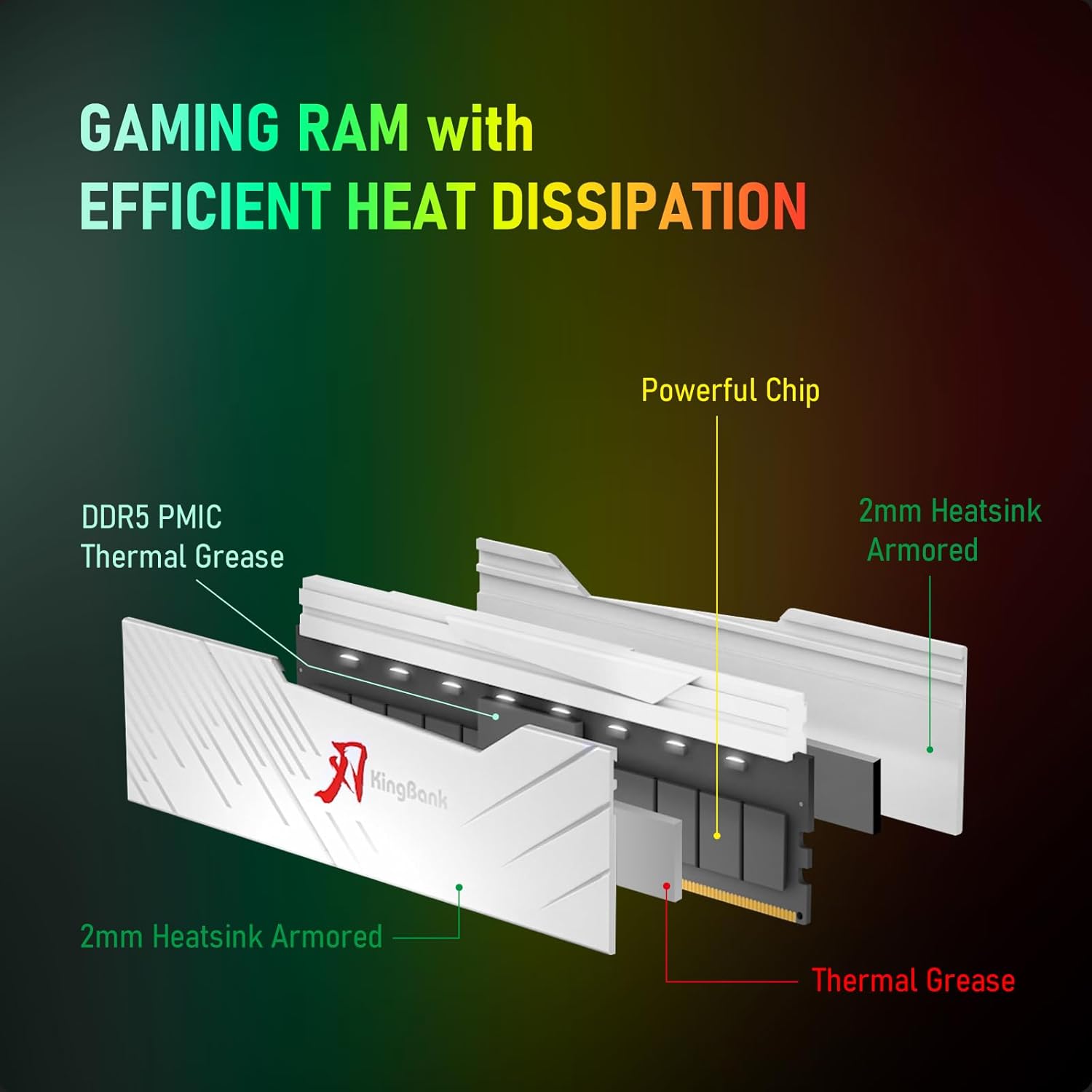 KINGBANK KRRW DDR5 RGB RAM 16G - Ddr5 16Gb 6000Mhz review and price