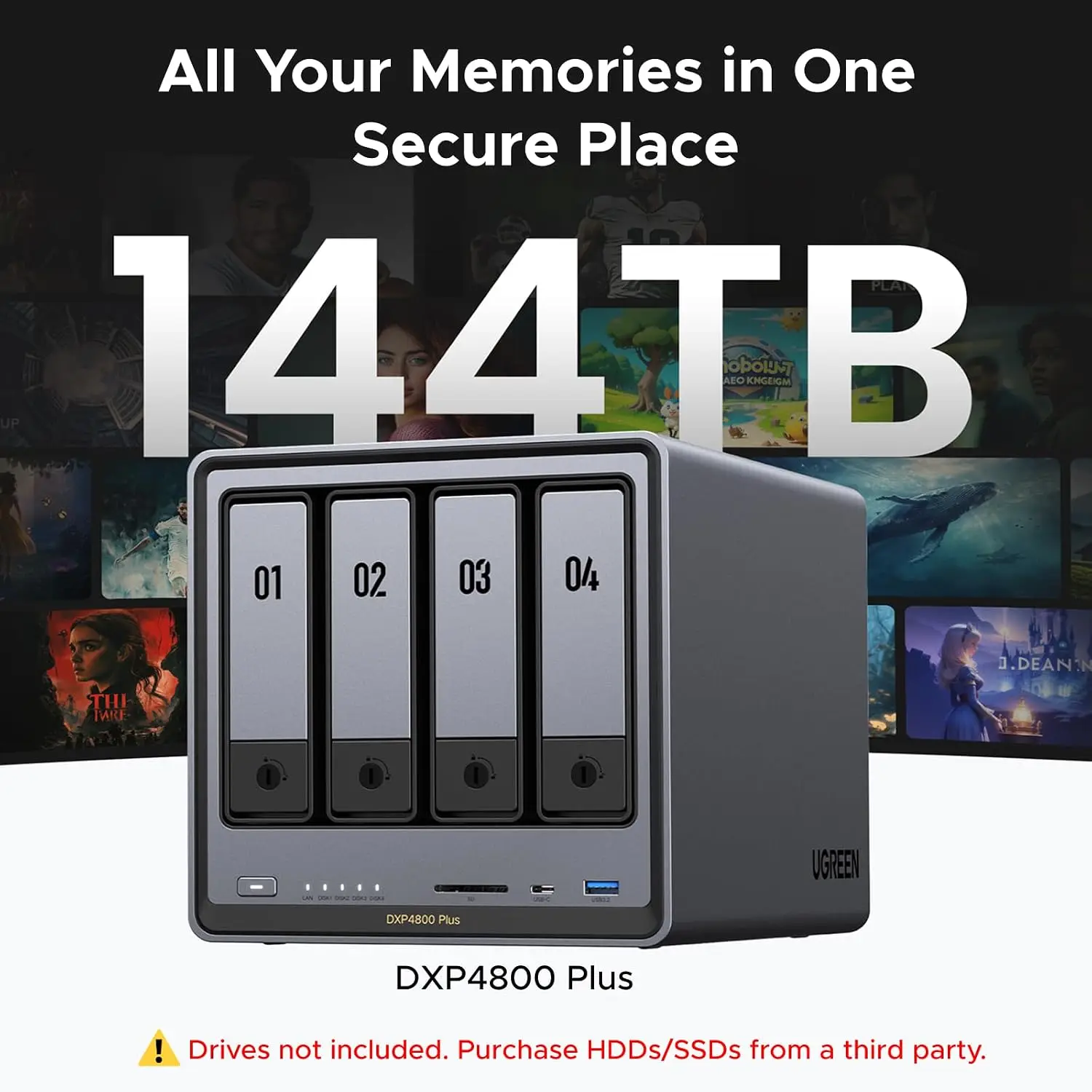 UGREEN NAS DXP4800 Plus 4-Bay  - Ddr5 8Gb review and price