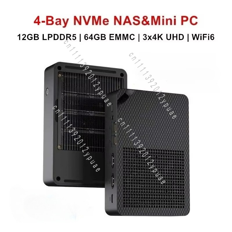 4-Bay NAS Mini PC WiFi6, 12GB  - Ddr5 64Gb review and price