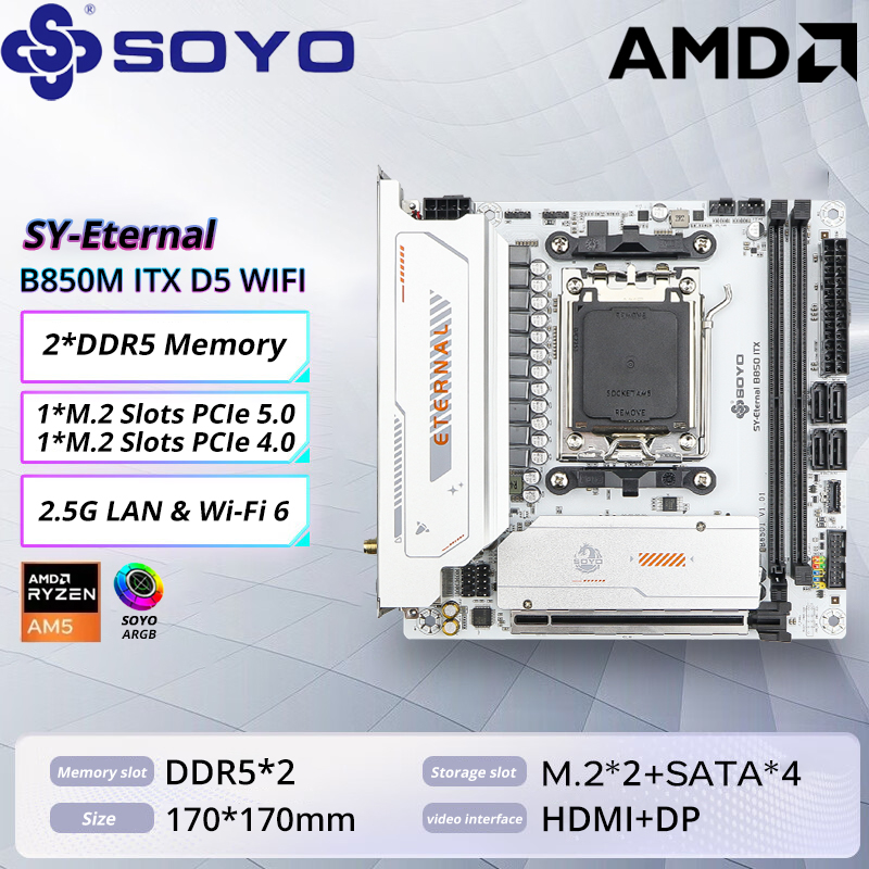 SOYO B850M ARGB Motherboard WI - Ddr5 Rgb Ram review and price