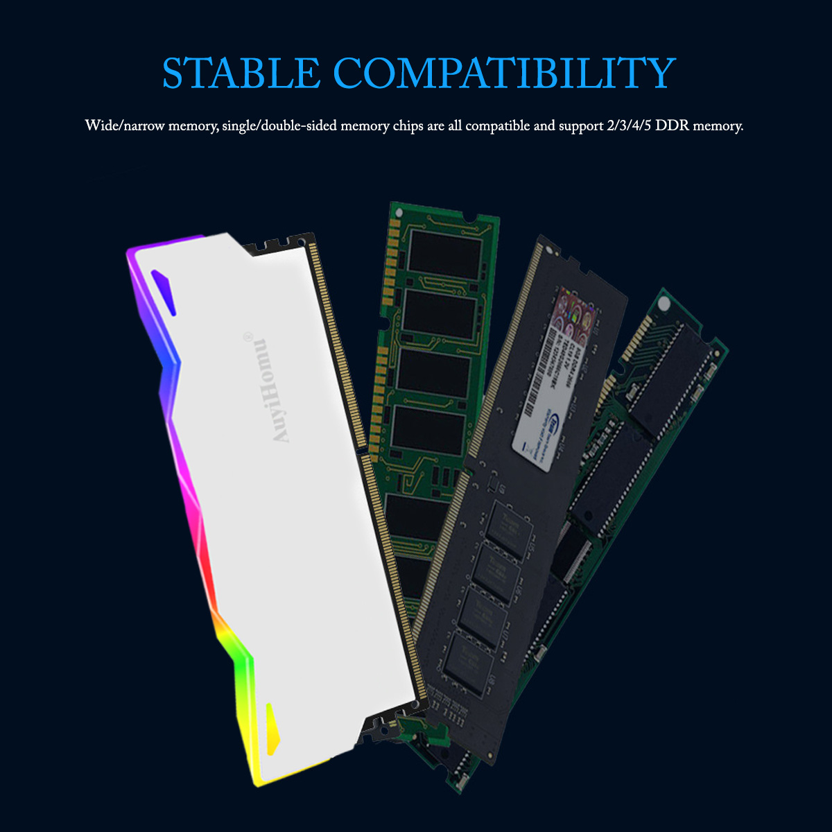 AuyiHomu RGB Heatsink, 5V 3Pin - Ddr5 Rgb Ram review and price